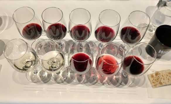 Wines used in Taste Washington 2023 seminar, "Washington vs. the World: The Ultimate Blind Tasting"