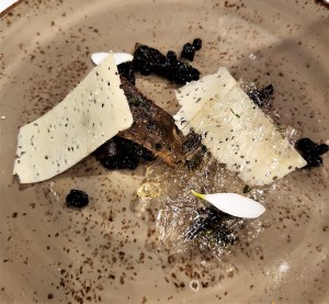 Roasted Wild Mushrooms course, Barking Frog Woodinville Secret Supper, March 2023