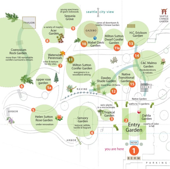 South Seattle College Campus Arboretum Walking Map