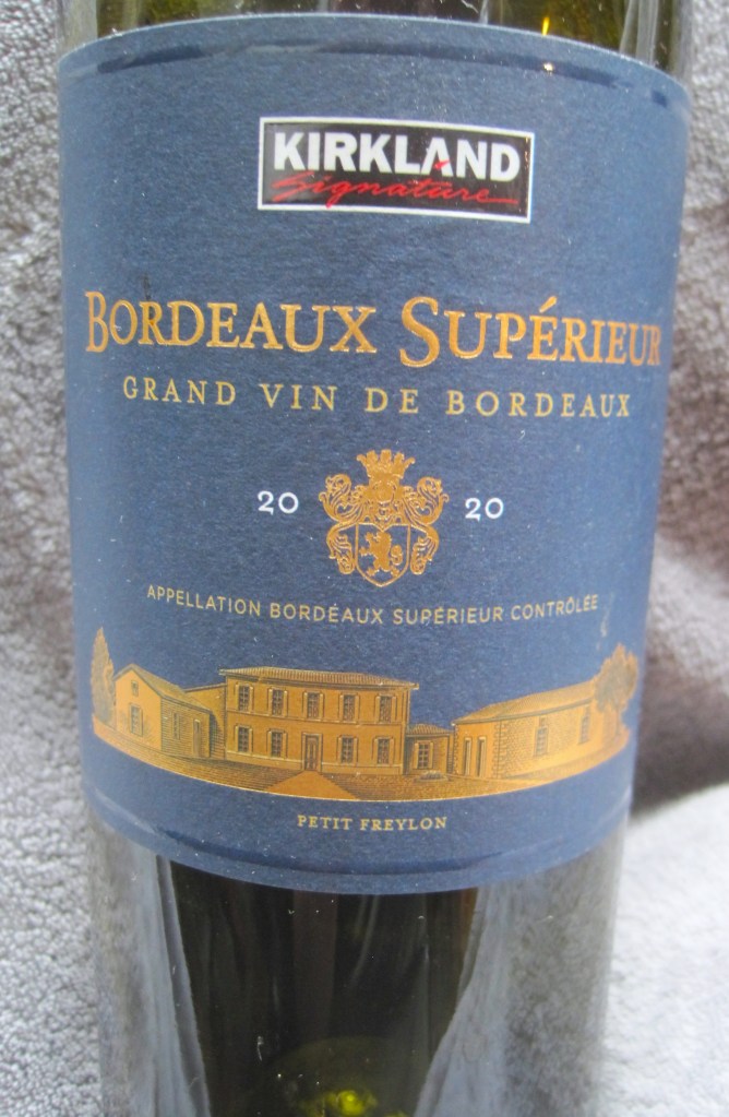 2020 Kirkland Signature Bordeaux Supérieur