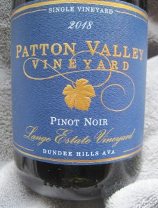 Patton Valley Vineyards Lange Estate Vineyard Pinot Noir