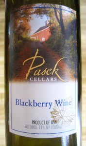 Pasek Cellars Blackberry Wine